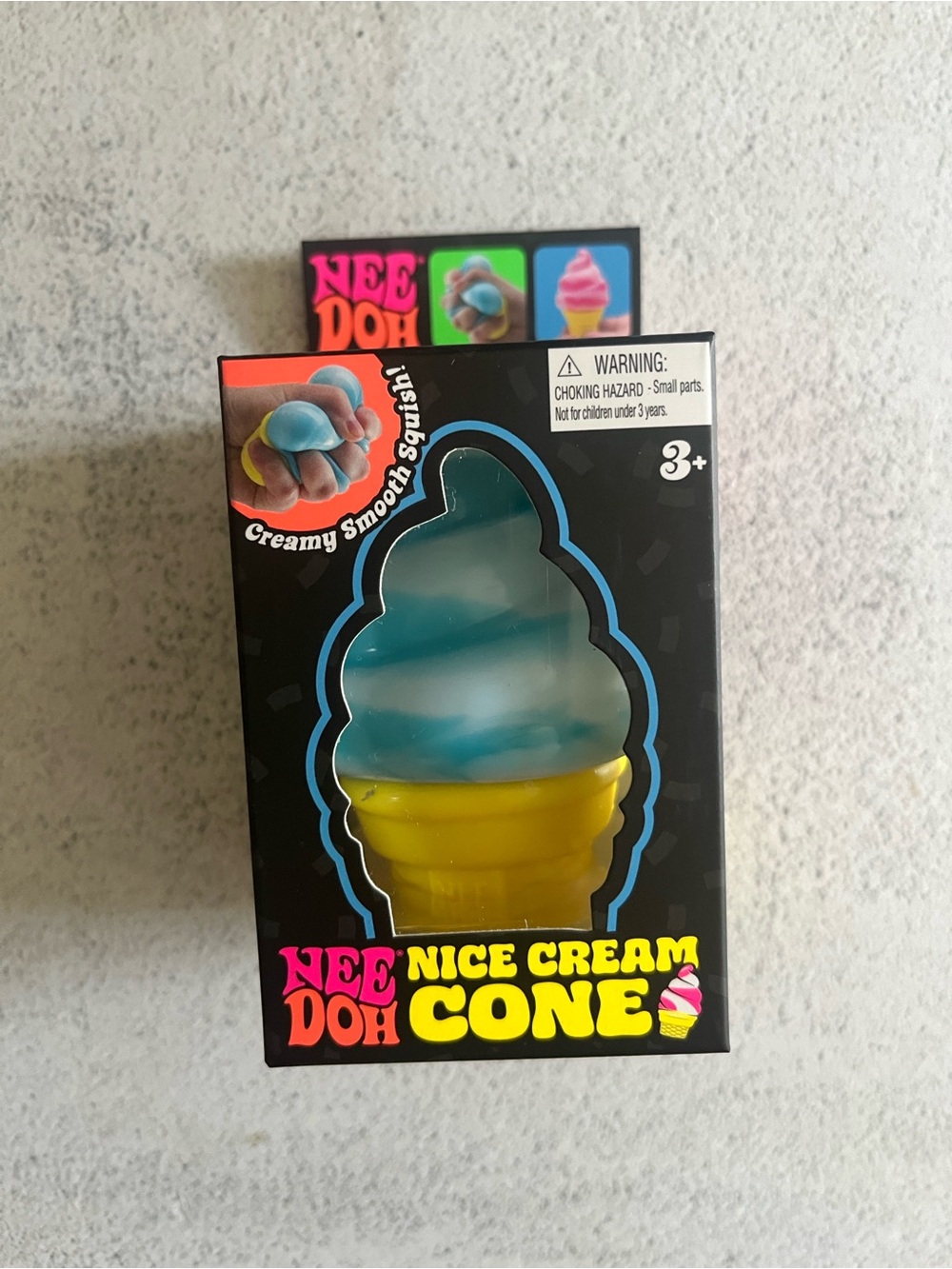 Nice Cream Cone Needoh Kids Squishy Toy - Blue